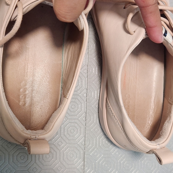 ECCO Soft8W Comfort Sneakers Women's Size 6 Pink Leather LaceUp Shoes Monochrome - Picture 7 of 13